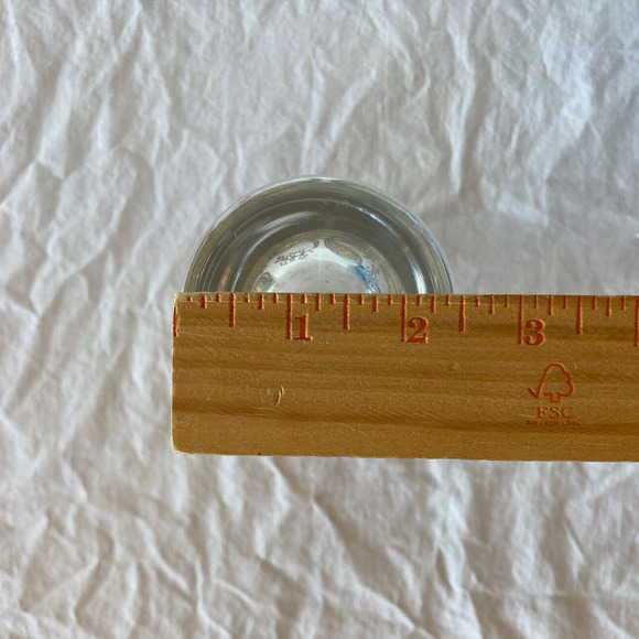 EGIZIA VETRO SOFFIATO Made Italy Lead Art Glass Vase Gold Paisley 10" MCM - Picture 9 of 9